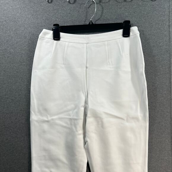 Joan Rivers Petite Signature Knit Capri Pants White Petite Medium - Picture 4 of 7